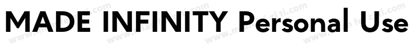 MADE INFINITY Personal Use Medium字体转换